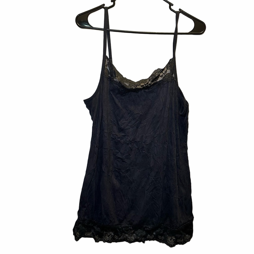 MAURICES Black Lace Cami Top Plus Size 1X